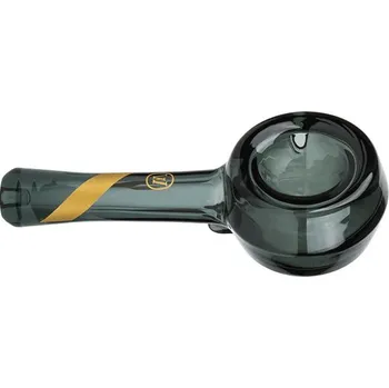 Dýmka Marley Natural Spoon Pipe z kouřového černého skla (Krásná a elegantní dýmka z kouřového skla od Marley Natural.)