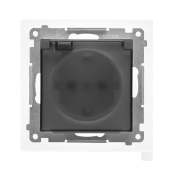 Elektrická zásuvka SIMON TGSZ1BCZ.01/116A Zásuvka Schuko 1 násobná (přístroj s krytem), IP44 s uzemněním, se clonkami,