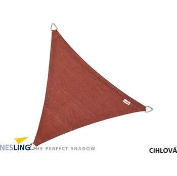 Stínicí technika Stínící plachta proti slunci (slunečník) - trojúhelník rovnostranný 3,6 m - Cihlová