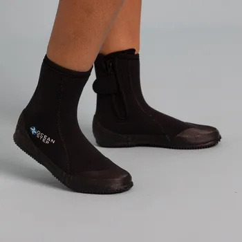 Pánská obuv OCEAN STEP Boty na běh ve vodě neopren 5 mm černé 42 ČERNÁ