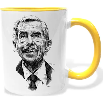 Hrnek - Václav Havel prezident Barva: Žlutá