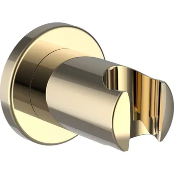 Tyč na sprchový závěs Laufen nástěnný držák ruční sprchy pevný, PVD zlatá lesklá HF504779463000