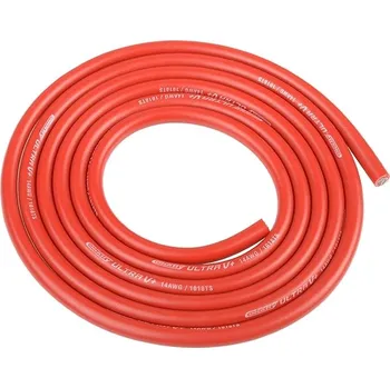 RC vybavení Silikonový kabel 3,5qmm, 14AWG, 1metr, červený