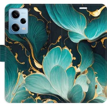 Pouzdro na mobilní telefon Flipové pouzdro iSaprio - Blue Flowers 02 - Xiaomi Redmi Note 12 Pro 5G / Poco X5 Pro 5G