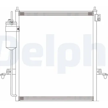 Klimatizace automobilu Kondenzátor, klimatizace DELPHI CF20286