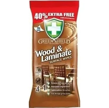 Vlhčený ubrousek Green Shield vlhčené ubrousky na dřevo a laminát (50ks)