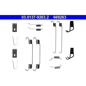 Brzdový systém Sada příslušenství, brzdové čelisti ATE 03.0137-9263.2