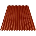 BRAVO vlnitý plech S18 - RAL 3009 červená terakota 0,5x1102x2500 mm