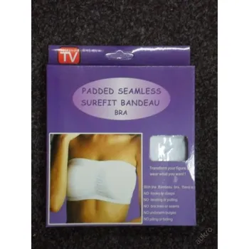 Podprsenka PRC PODPRSENKA BANDEAU BRA Černá XL