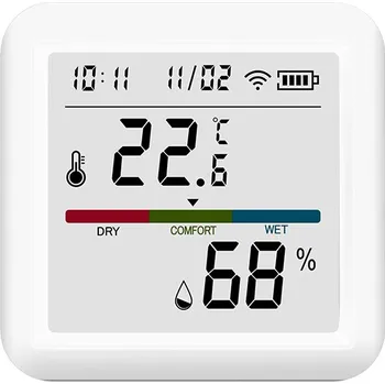 Meteostanice WiFi Senzor Teploty a Vlhkosti Vzduchu s LCD Displejem Ver.2