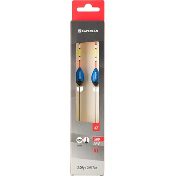 Signalizátor záběru CAPERLAN Sada 2 splávků na rybolov na plavanou v řece 2 g PF-F500 R1