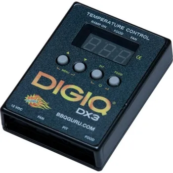 Kuchyňský teploměr Regulátor teploty DigiQ DX3 pro grily na dřevěné uhlí + Doprava Zdarma