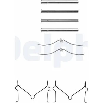 Přislušenství brzdového systému Sada příslušenství, obložení kotoučové brzdy DELPHI LX0143