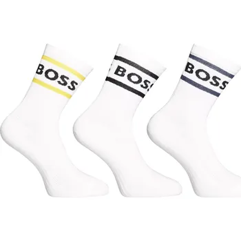 Pánské ponožky 3PACK ponožky BOSS vysoké bílé (50469371 106) L Možnost vrácení zboží ZDARMA do 120 dnů!