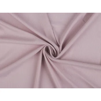 Úplet žebrovaný PES, barva 4 (195 g/m²) růžová nejsv.