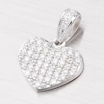Přívěsek Dámský přívěsek stříbro 925 zirkon srdce AP652