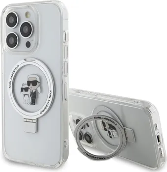 Pouzdro na mobilní telefon Karl Lagerfeld Karl and Choupette pro Apple iPhone 15 Pro bílý