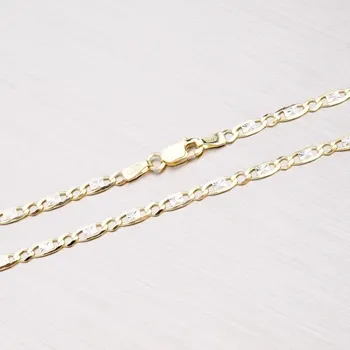 Řetízek Řetízek žluté zlato 585 - Plošky 45-1044 délka 42 cm