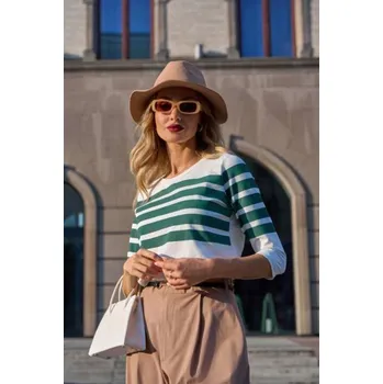 Triko 3/4 rukáv Latynka 10940 barva: zelená, velikost: S/M