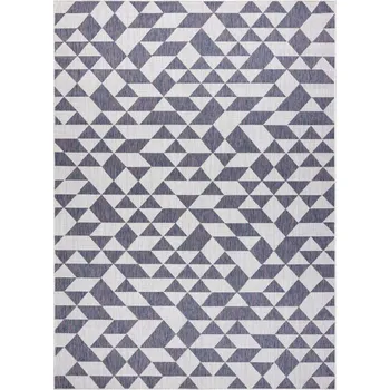 Koberec Hans Home Kusový koberec Sion Sisal Triangles 22373 ecru/blue-pink – na ven i na doma - 80x150