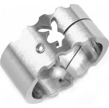 Prsten Ocelový prsten se zirkony 233069 velikost 69