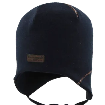 Kojenecké oblečení RDX Kojenecká zavazovací čepice Handmade Tm.modrá Vel. 0