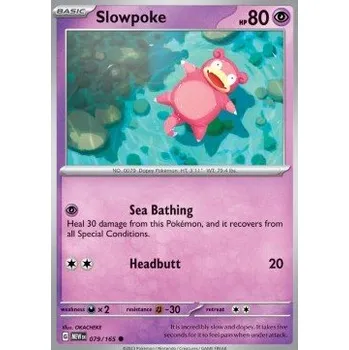 Sběratelská karetní hra Pokémon MEW 079/165 Slowpoke - 151 Stav: Near Mint, Verze: NORMAL
