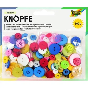 Sada knoflíků 100g - mix barev a velikostí