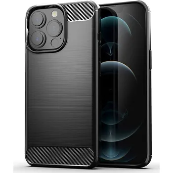 Pouzdro na mobilní telefon Beweare Ohebný carbon kryt na Xiaomi Redmi Note 12s - černý