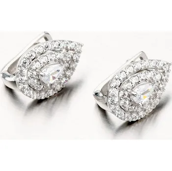 Náušnice Dámské náušnice stříbro 925 zirkon ve tvaru kapky PKL-2062