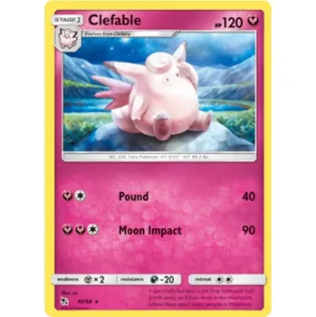 Sběratelská karetní hra Clefable 040/068 - Hidden Fates Typ karty: Non-Holo