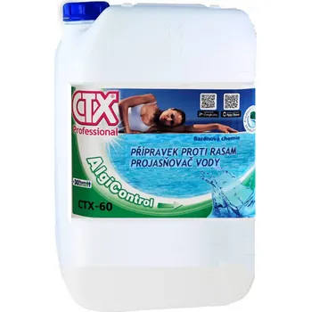 Bazénová chemie AstralPool CTX-60 25 l - tekutý algicidní přípravek proti řasám s projasňovačem vody
