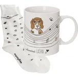 Dárkový hrnek s ponožkami ORION Nekonečná láska - pes 0,35l