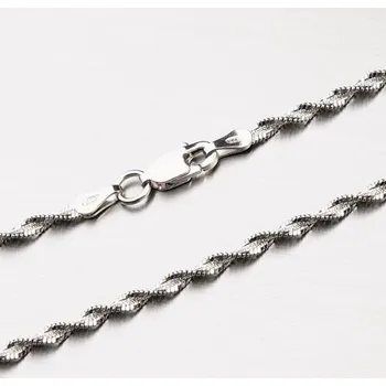 Řetízek Dámský řetízek stříbro 925 singapore CHRS-133-DISTW-030R délka 40 cm