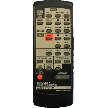 Dálkový ovladač Sharp RRMCG0013SJSA neoriginální dálkový ovladač