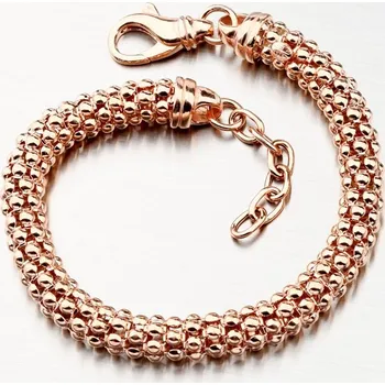 Oblečení a móda Dámský náramek stříbro 925 masivní zlacený B1300508-1264-SLX délka 19 cm