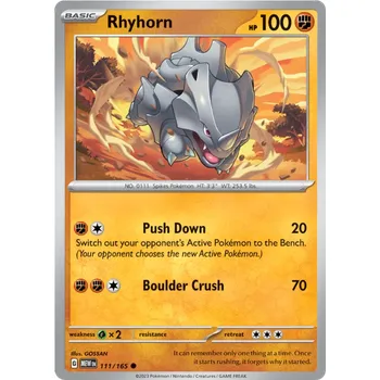 Karetní hra Pokémon TCG Rhyhorn 111/165