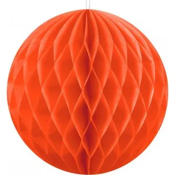 Dekorativní koule oranžová 10 cm