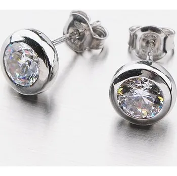 Náušnice Dámské náušnice stříbro 925 zirkon velké E1300014-0871-SLX