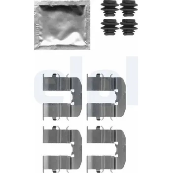 Přislušenství brzdového systému Sada příslušenství obložení kotoučové brzdy DELPHI LX0512