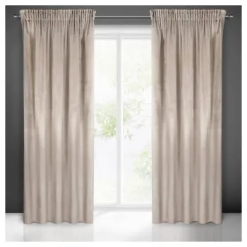 Sprchový závěs Závěs Velvet 140/250 cm s gumkou - béžová