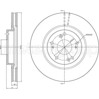 Brzdový kotouč Brzdový kotouč CIFAM (800-1356C)