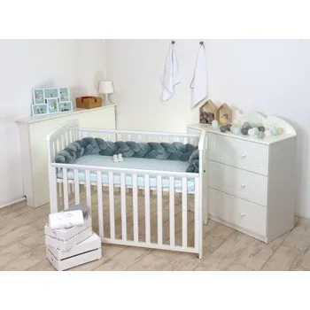 mantinel do postýlky Amy Sametový mantinel do postýlky cop khaki