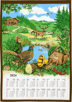 Utěrka Forbyt Textilní kalendář 45 x 65 cm Myslivecký 2024