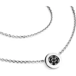 Dámský náhrdelník přírodní diamant 0.084 ct černé brilianty 10902-NH01-B-Black délka 40 cm