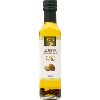 Rostlinný olej Ochucený extra panenský olivový olej s hříbky 250ml La Corte d'Italia