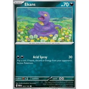 Volný čas Pokémon MEW 023/165 Ekans - 151 Stav: Near Mint, Verze: NORMAL