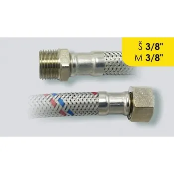 Sifon H-Line nerezová flexi hadička Š 3/8" x M 3/8", 60 cm