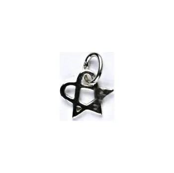 Přívěsek Stříbrný přívěsek hertagram - P249 (Stříbrný přívěsek symbol dobro-zlo,láska a nenávist)