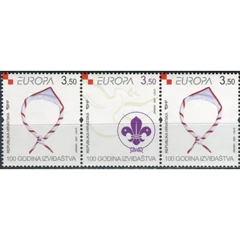 Poštovní známka (2007) MiNr. 805 - 806 **- Chorvatsko - 3-bl - Europa: Skaut